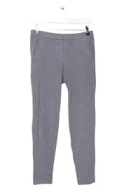 Vorschaubild 1 von Damen Stoffhose Grau Gestreift Business Casual Gr. M W29