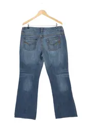 Vorschaubild 2 von Damen Jeans Bootcut Gr. 38 Blau Casual Hose