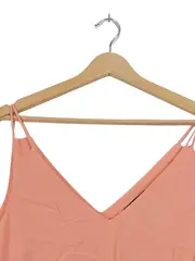 Vorschaubild 4 von Damen Trägertop Rosa Gr. M Casual V-Ausschnitt