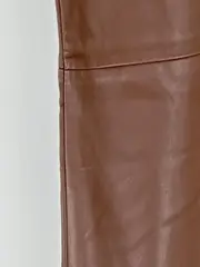 Vorschaubild 3 von Damen Leggings Hose Lederoptik Gr. 36 Braun Modern