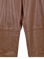Vorschaubild 2 von Damen Leggings Hose Lederoptik Gr. 36 Braun Modern