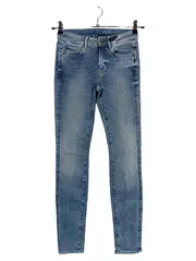Vorschaubild 1 von Damen Jeans Regular Fit Blau Gr. W25/34/XS Baumwolle Casual Hose