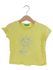 Vorschaubild 1 von Mädchen T-Shirt Gr. 100/98 Gelb Blumen Pailletten