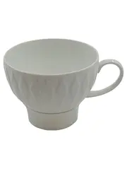 Vorschaubild 1 von Thomas Kaffeetasse Porzellan Weiß Strukturmuster 8, 5 cm Klassisch