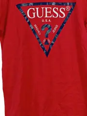 Vorschaubild 2 von Kinder T-Shirt Rot Gr. 140 Logo-Print Kurzarm Baumwolle