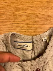 Vorschaubild 5 von Mädchen Sommerkleid Gr. 68 Grau Gepunktet Baumwolle Baby