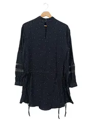 Vorschaubild 2 von & OTHER STORIES Blusenkleid Damen 36/S Schwarz Punkte Elegant Bohemian Viskose