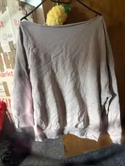 Vorschaubild 6 von Damen Pullover Sweatshirt Beige Gr. 34 XS Oversized