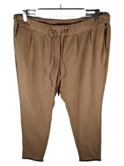 Vorschaubild 1 von Smart Chino Jogginghose Damen Gr. 42/XL Beige Wildlederoptik