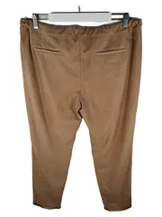 Vorschaubild 2 von Smart Chino Jogginghose Damen Gr. 42/XL Beige Wildlederoptik