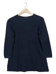 Vorschaubild 1 von Damen Pullover Gr. 36/S Blau Strukturmuster 3/4-Arm