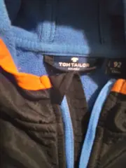 Vorschaubild 5 von Kinder Leichte Jacke Gr. 92 Blau Orange Kapuze Sportlich
