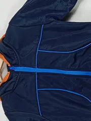 Vorschaubild 4 von Kinder Leichte Jacke Gr. 92 Blau Orange Kapuze Sportlich