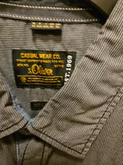 Vorschaubild 4 von Herren Freizeithemd Langarm Grau Gestreift Gr. XL 100% Baumwolle