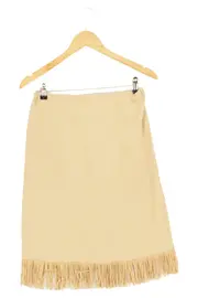 Vorschaubild 2 von Damen A-Linienrock 36/S Beige Fransen Midi