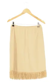 Vorschaubild 1 von Damen A-Linienrock 36/S Beige Fransen Midi