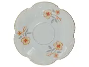 Vorschaubild 1 von Unterteller Porzellan Blumenmuster Alt Paul Müller 15cm