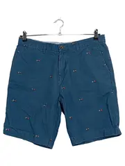 Vorschaubild 1 von Shorts Herren W32 Blau Chino Flaggen Stickerei Baumwolle
