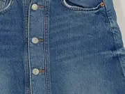 Vorschaubild 3 von Jeansrock Damen Minirock Blau Gr. S 36 Baumwolle Knopfleiste Freizeit