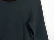 Vorschaubild 5 von Langarmshirt Damen Gr. 38/M Basic Schwarz Baumwolle