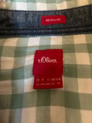 Vorschaubild 3 von Herren Freizeithemd Kariert Grün Weiß Gr. XL Regular Fit