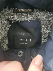 Vorschaubild 5 von Winterjacke Parka Kinder Blau Gr. 110 Kapuze Uni