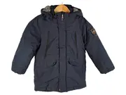 Vorschaubild 1 von Winterjacke Parka Kinder Blau Gr. 110 Kapuze Uni