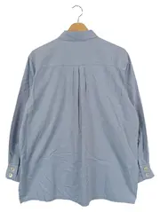 Vorschaubild 2 von Damen Hemdbluse Gr. 38/M Blau Klassisch Baumwolle Büro Alltag