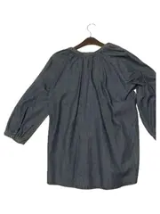 Vorschaubild 3 von Damen Bluse Jeansoptik Tunika Gr. 38 Blau 3/4-Arm Casual