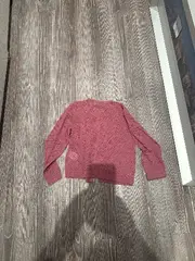 Vorschaubild 3 von Strickjacke Mädchen 128/134 Rosa Lochmuster Cardigan