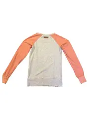 Vorschaubild 6 von Damen Pullover Sweatshirt Gr. S Grau Rosa Raglan Casual