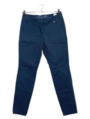 Vorschaubild 1 von Damen Chino Stoffhose Slim Fit Gr. 40 Blau Navy