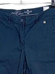 Vorschaubild 2 von Damen Chino Stoffhose Slim Fit Gr. 40 Blau Navy