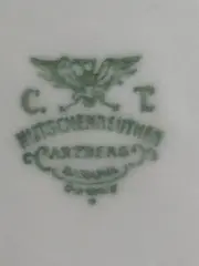 Vorschaubild 2 von Platzteller Porzellan Oval Gewellt Weiß Klassisch 24cm