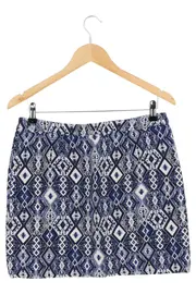 Vorschaubild 2 von Damen Minirock Gr. 40 L Blau Ethno Muster Urban Vintage