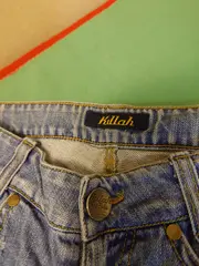 Vorschaubild 2 von Jeans Damen Regular Fit Blau W25 Stickerei Baumwolle