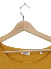Vorschaubild 2 von Langarmshirt Damen Gr. S Gelb Melange Baumwolle Casual Freizeit