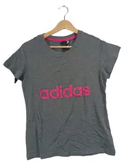 Vorschaubild 1 von Damen T-Shirt Grau Logo-Print Sportshirt Gr. M 40