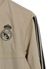 Vorschaubild 4 von Herren Trainingsjacke Real Madrid Logo Print Streifen Beige M 48