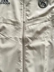 Vorschaubild 5 von Herren Trainingsjacke Real Madrid Logo Print Streifen Beige M 48