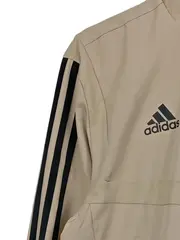 Vorschaubild 3 von Herren Trainingsjacke Real Madrid Logo Print Streifen Beige M 48