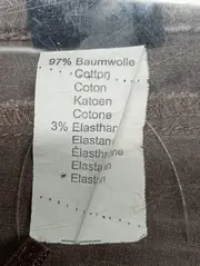 Vorschaubild 5 von Damen Stoffhose Gr. 40 L Grau Klassisch Elegant Reißverschluss