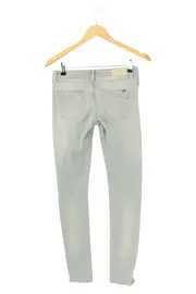Vorschaubild 2 von Damen Jeans Slim Fit Grau W26/34/XS Distressed Reißverschluss