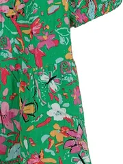 Vorschaubild 6 von Mädchen Sommerkleid Blumenmuster Gr. 104 Farbenfroh