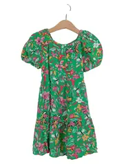 Vorschaubild 1 von Mädchen Sommerkleid Blumenmuster Gr. 104 Farbenfroh