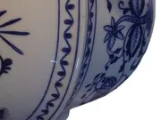 Vorschaubild 3 von Dekoschale Porzellan Blumen Traditionell Weiß 16 cm Höhe