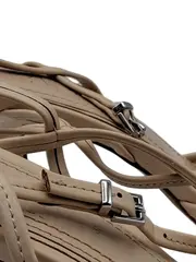 Vorschaubild 4 von Damen Slingback Pumps Mesh Netz Beige Gr. 38 Elegant Stiletto