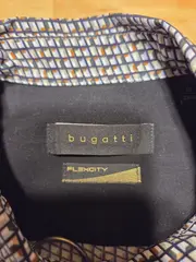 Vorschaubild 4 von Business Hemd Herren Langarm mit Muster Blau Gr. 44