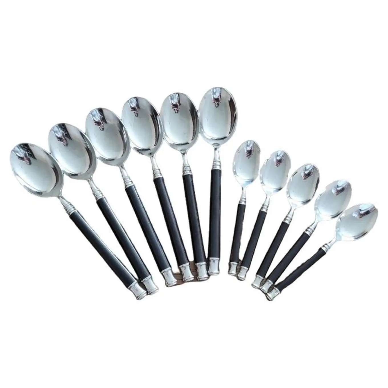 BSF Löffel Set 10-teilig Silber Modern Besteck Set