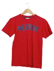 Vorschaubild 1 von T-Shirt Kinder Gr. 152 Rot Kurzarm Logo-Print Baumwolle